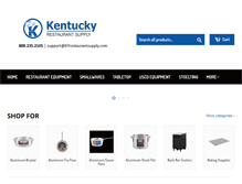 Tablet Screenshot of kyrestaurantsupply.com